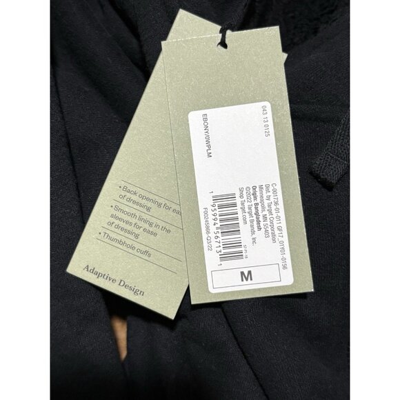 Goodfellow & Co Men's Quarter Zip Black Adaptive Sweatshirt- Size Medium - Picture 4 of 7